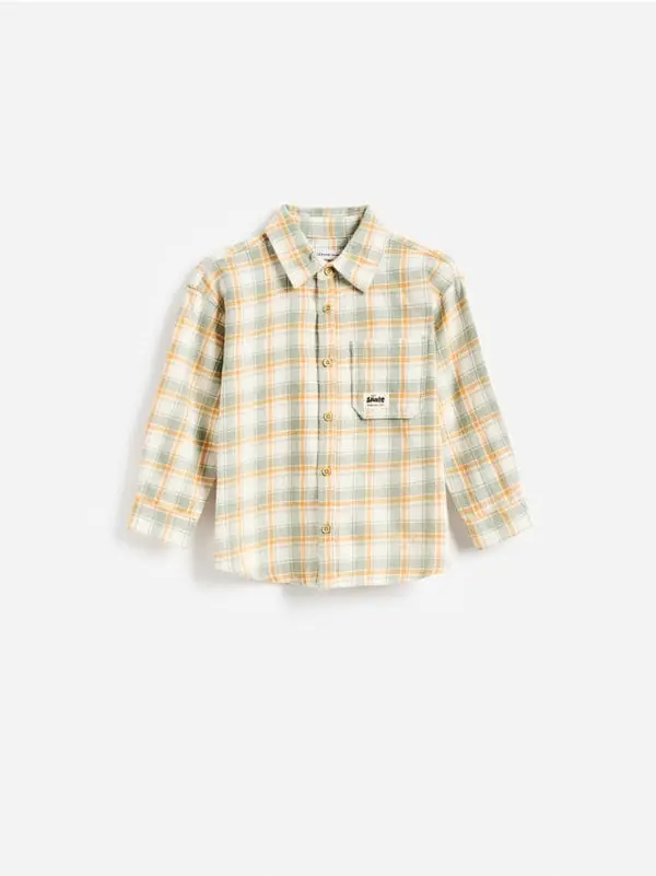 Reserved Reserved - Bluza s vezenim uzorkom - plavozeleno