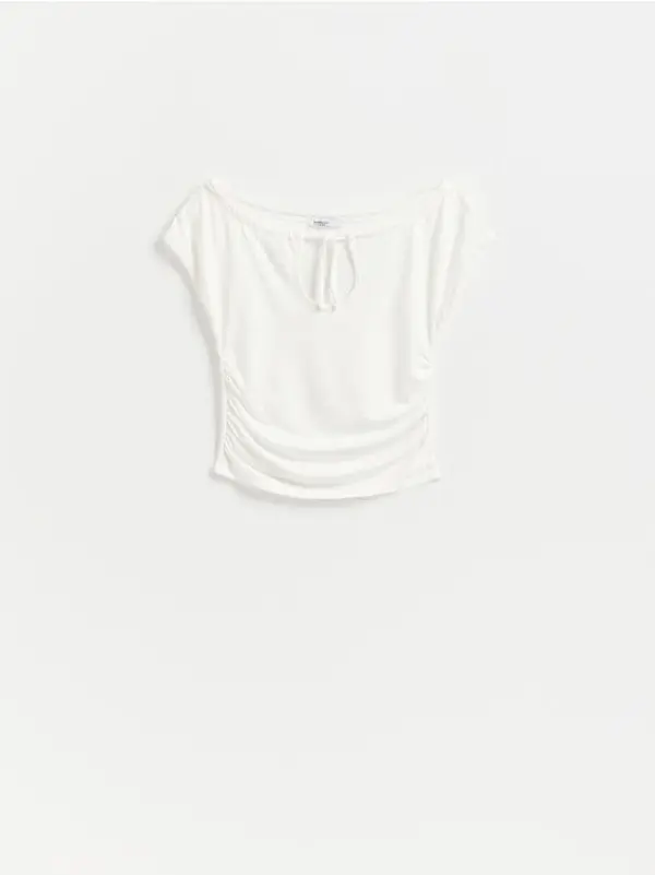 Reserved Reserved - Bluza s visokim udjelom modalnih vlakana - bijela