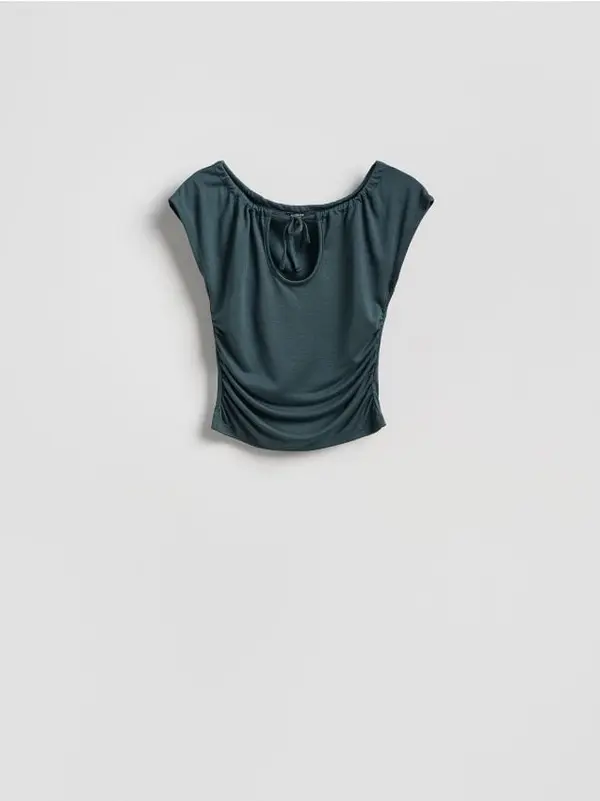 Reserved Reserved - Bluza s visokim udjelom modalnih vlakana - boja antracita