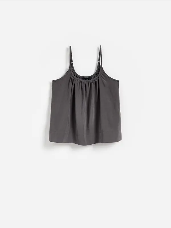 Reserved Reserved - Bluza s visokim udjelom modalnih vlakana - boja antracita