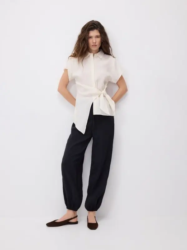 Reserved Reserved - Bluza s visokim udjelom modalnih vlakana - krem