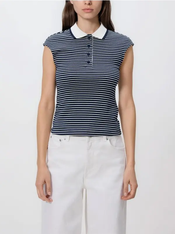 Reserved Reserved - Bluza u stilu polo-majice - šaren