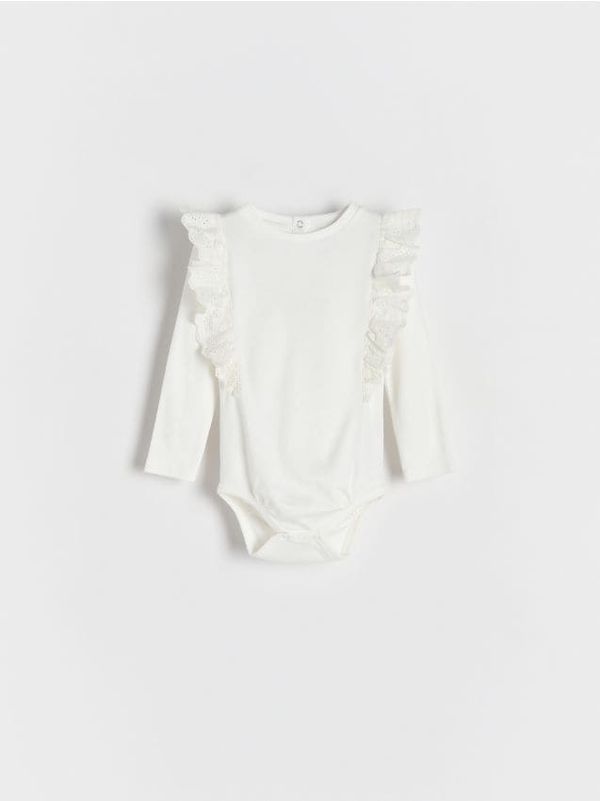 Reserved Reserved - Bodi s volanima - krem