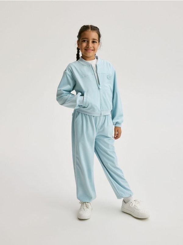 Reserved Reserved - Bomber trenirka na zakopčavanje - bljedoplavo