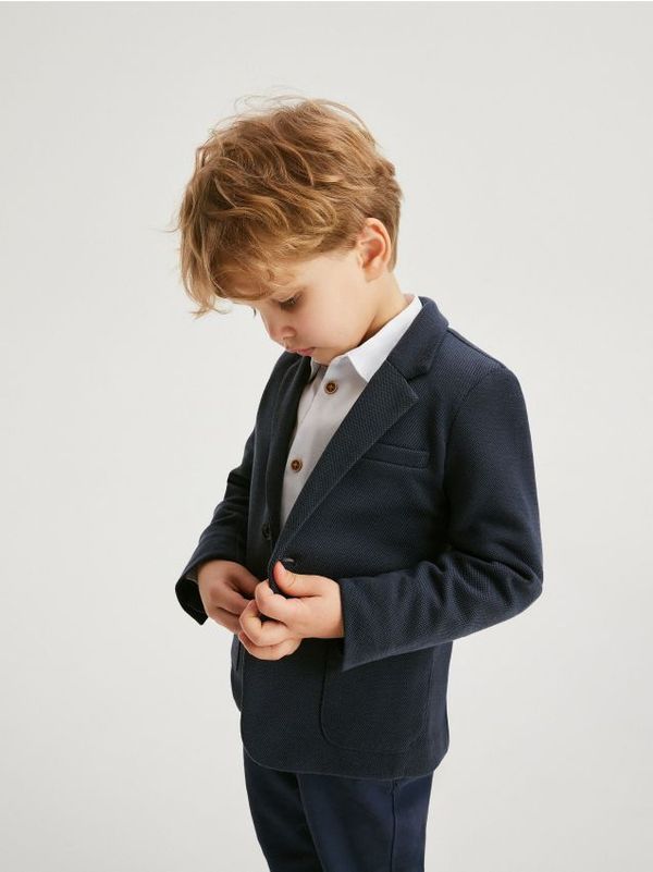 Reserved Reserved - BOYS` BLAZER - mornarsko plava