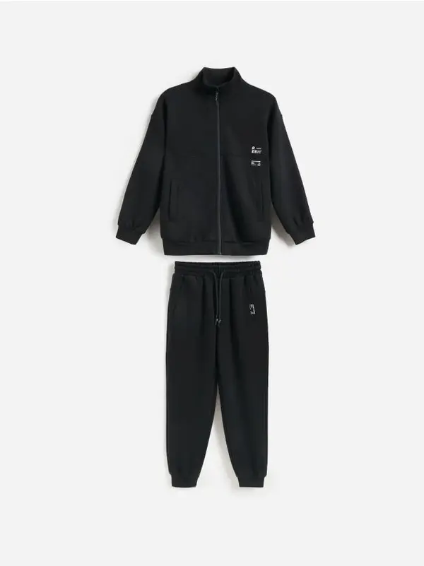 Reserved Reserved - BOYS` JOGGING TOP & TROUSERS - crno