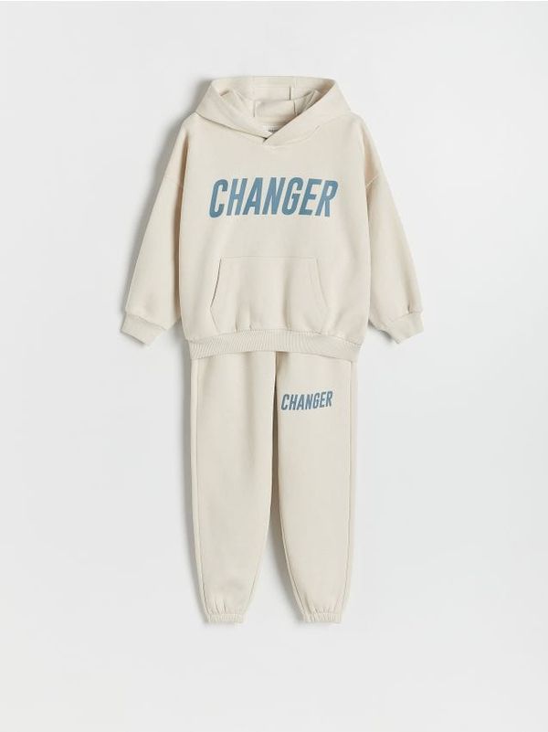 Reserved Reserved - BOYS` JOGGING TOP & TROUSERS - krem