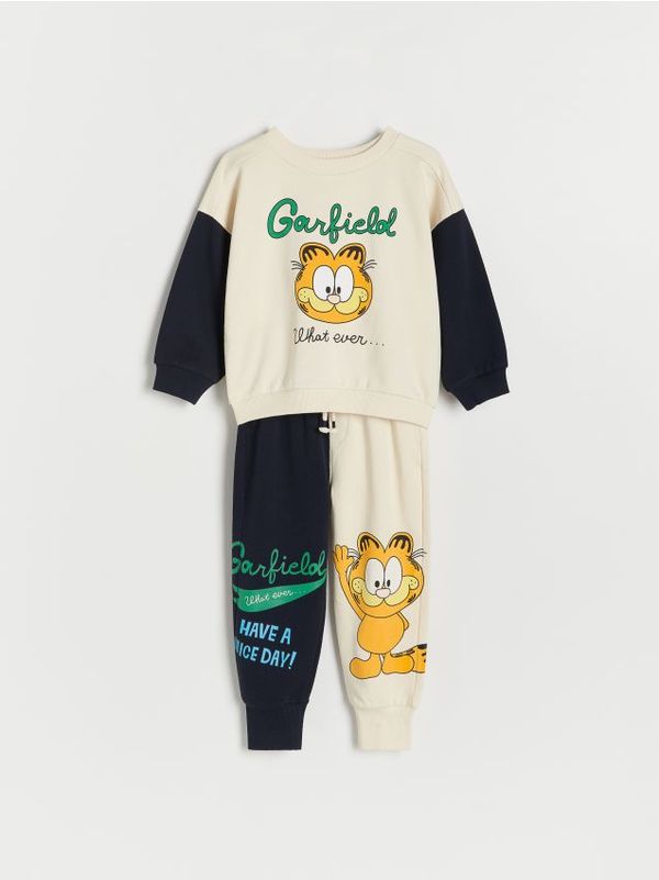 Reserved Reserved - BOYS` JOGGING TOP & TROUSERS - steel blue