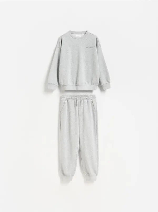 Reserved Reserved - BOYS` JOGGING TOP & TROUSERS - svijetlo siva