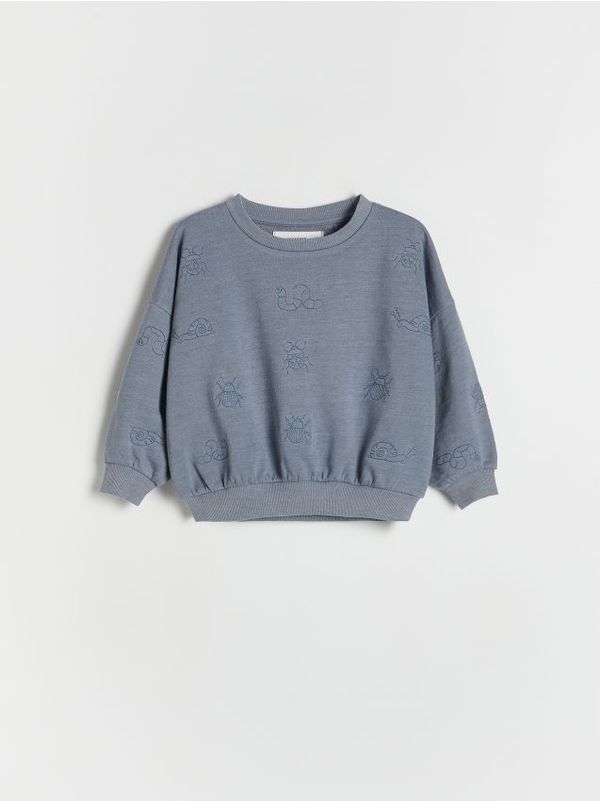 Reserved Reserved - BOYS` JOGGING TOP - mornarsko plava