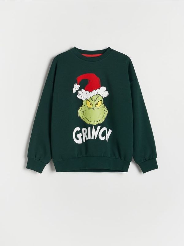 Reserved Reserved - BOYS` JOGGING TOP - tamnozeleno