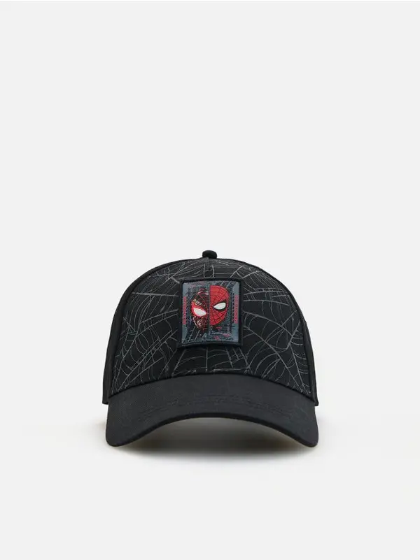 Reserved Reserved - BOYS` PEAKED CAP - crno