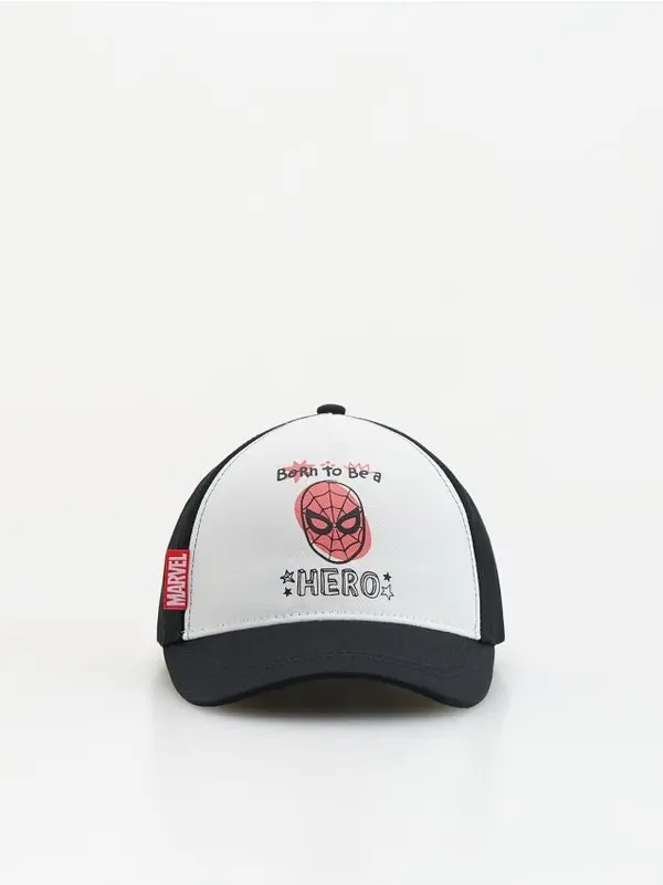 Reserved Reserved - BOYS` PEAKED CAP - crno