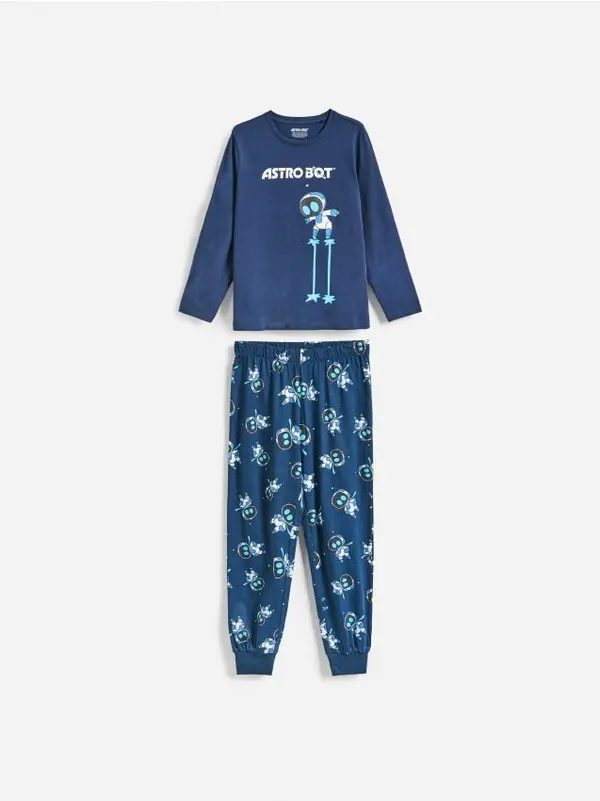 Reserved Reserved - BOYS` PYJAMA - mornarsko plava