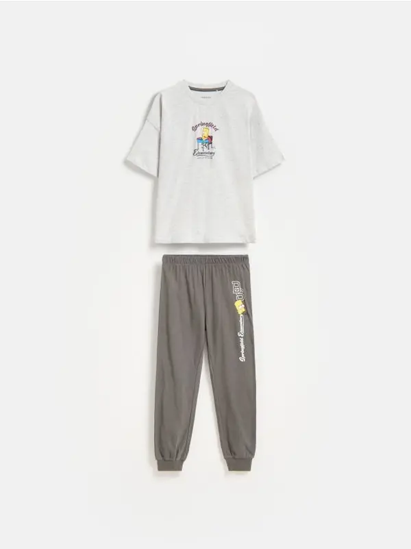 Reserved Reserved - BOYS` PYJAMA - svijetlo siva
