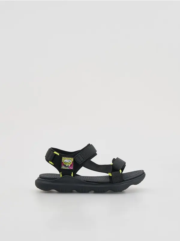 Reserved Reserved - BOYS` SANDALS - crno