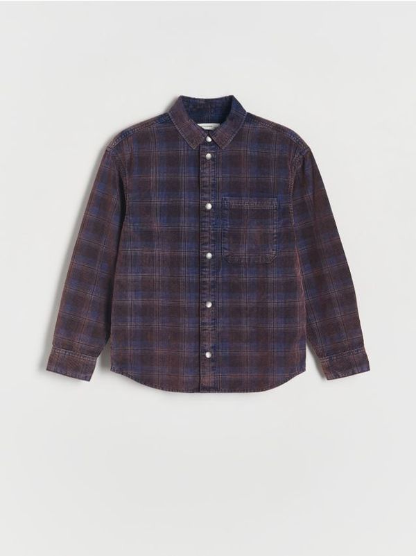 Reserved Reserved - BOYS` SHIRT - boja grožđa