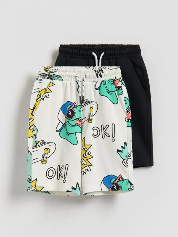 Reserved Reserved - BOYS` SHORTS - crno