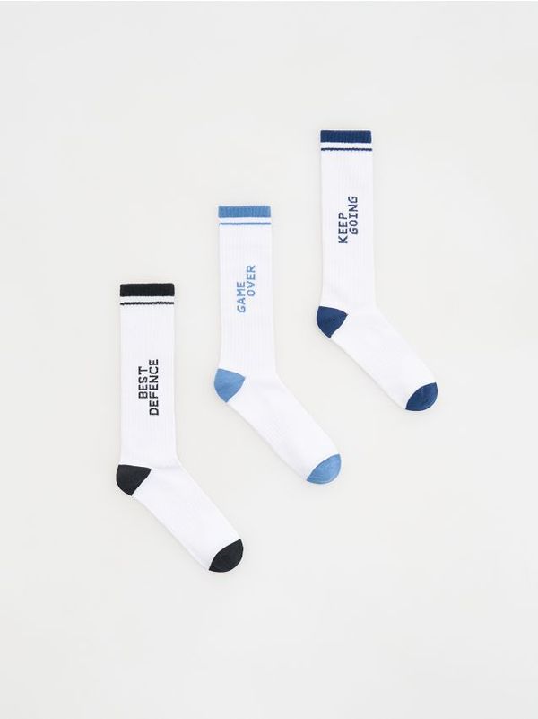 Reserved Reserved - BOYS` SOCKS MULTI - bijela