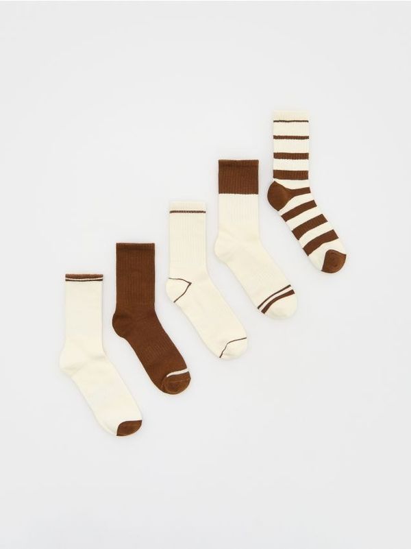 Reserved Reserved - BOYS` SOCKS MULTI - krem