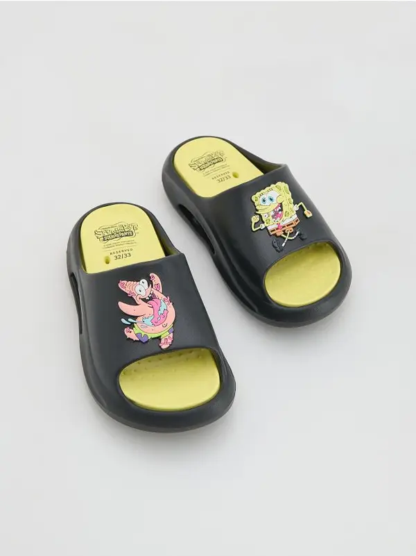 Reserved Reserved - BOYS` STRAPPY SANDALS - crno