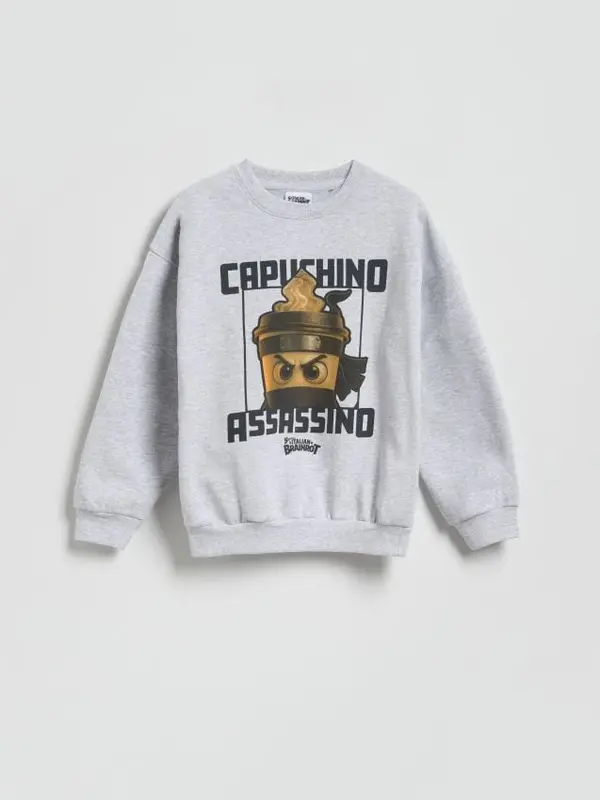 Reserved Reserved - BOYS` SWEATSHIRT - svijetlo siva