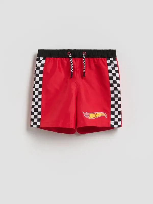 Reserved Reserved - BOYS` SWIMMING SHORTS - crvena