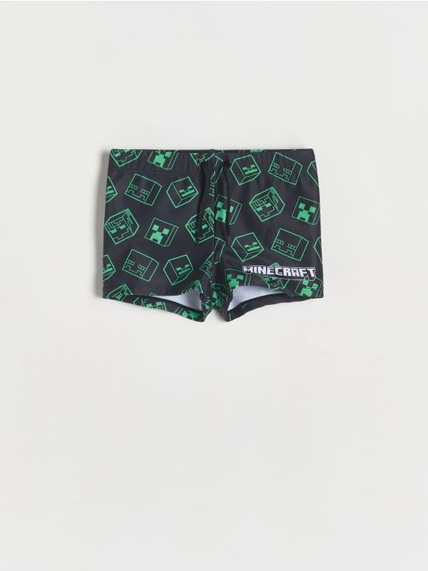 Reserved Reserved - BOYS` SWIMMING TRUNKS - crno