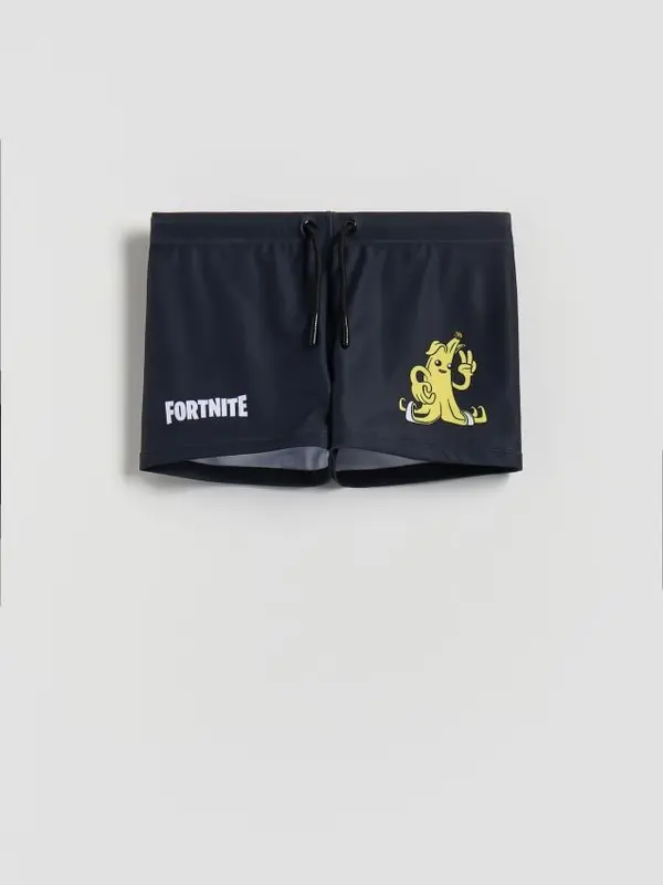 Reserved Reserved - BOYS` SWIMMING TRUNKS - crno