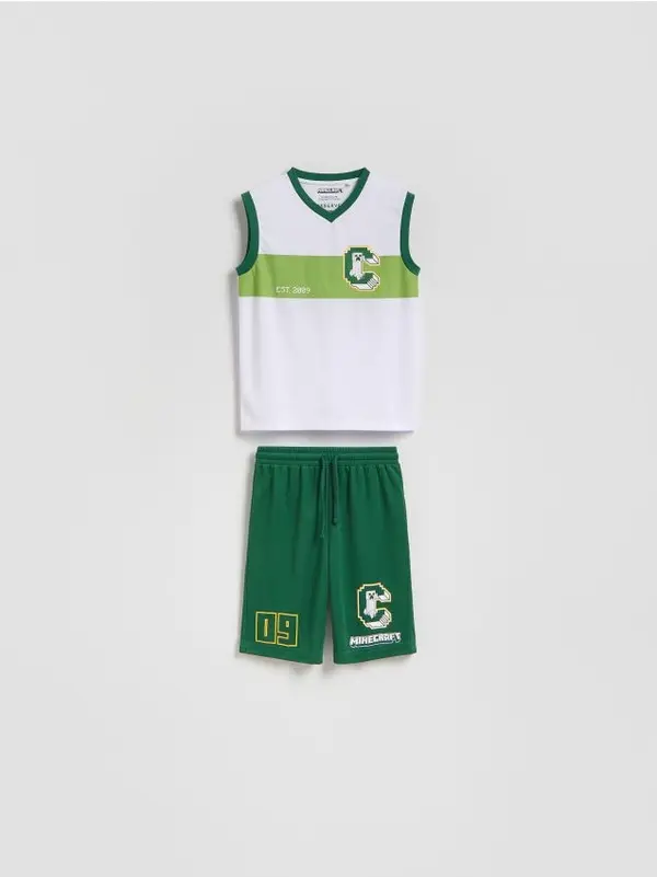 Reserved Reserved - BOYS` T-SHIRT & SHORTS - bijela