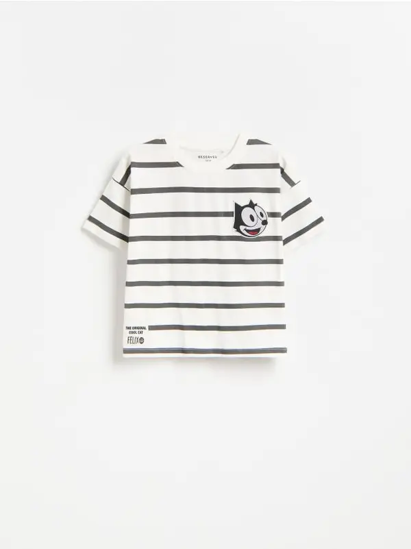 Reserved Reserved - BOYS` T-SHIRT - krem