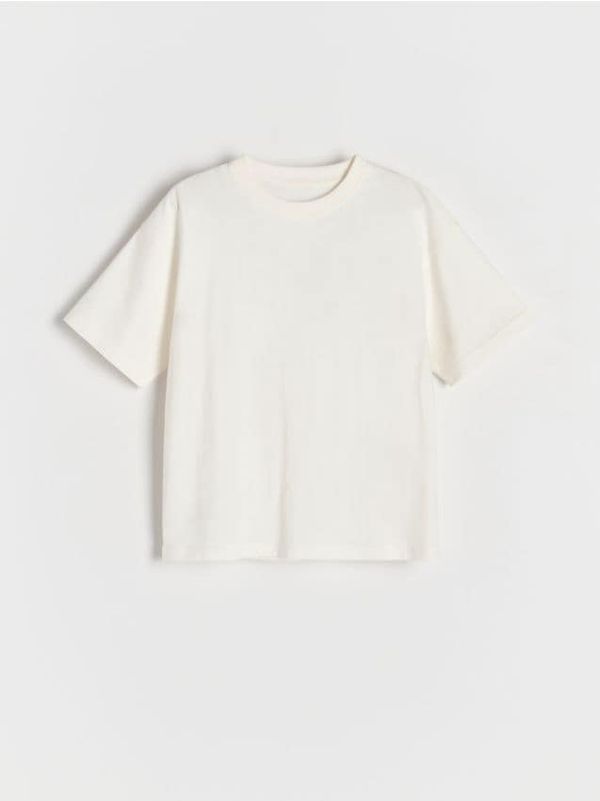 Reserved Reserved - BOYS` T-SHIRT - krem