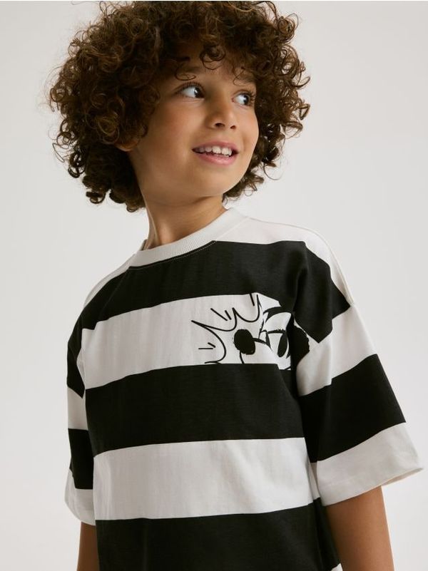 Reserved Reserved - BOYS` T-SHIRT - krem