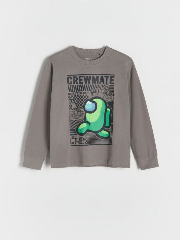 Reserved Reserved - BOYS` T-SHIRT - tamnosivo