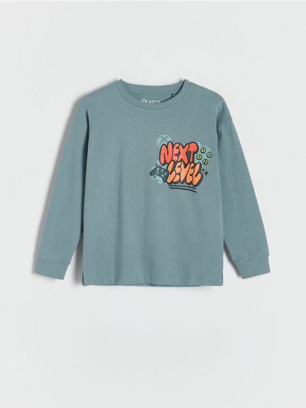 Reserved Reserved - BOYS` T-SHIRT - tamnotirkizno