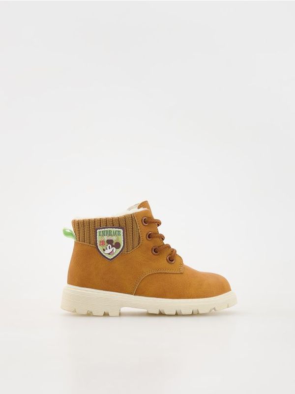 Reserved Reserved - BOYS` TREKKING SHOES - zlatnosmeđe