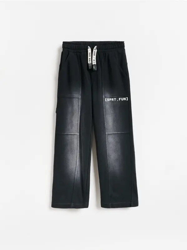 Reserved Reserved - BOYS` TROUSERS - crno