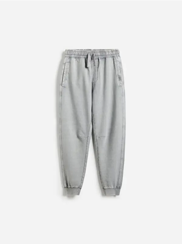Reserved Reserved - BOYS` TROUSERS - svijetlo siva