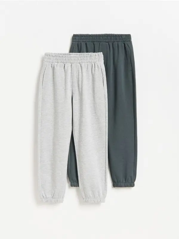 Reserved Reserved - BOYS` TROUSERS - tamnosivo