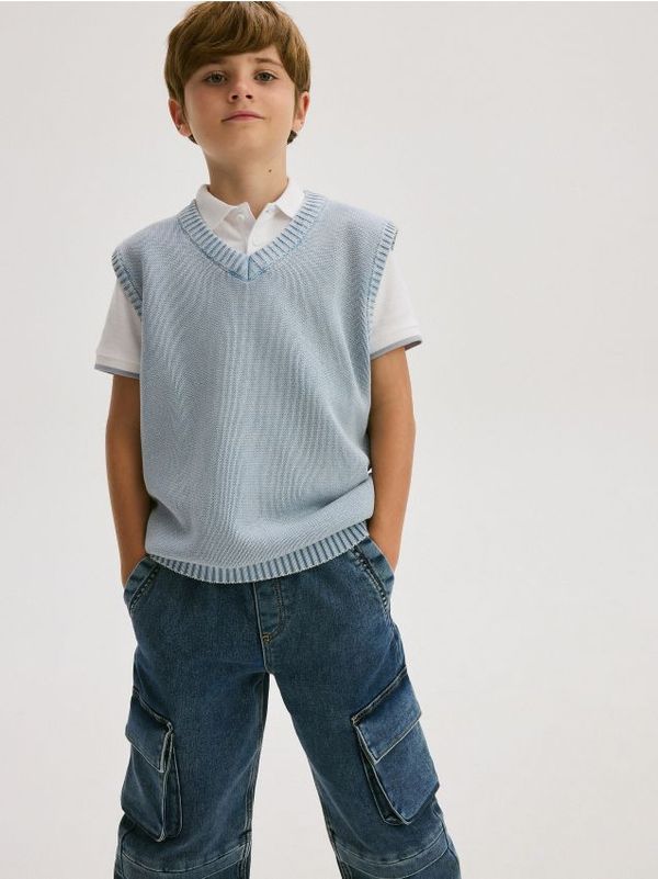 Reserved Reserved - BOYS` VEST - boja lavande