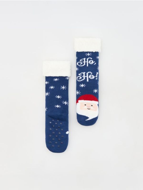 Reserved Reserved - Božićne čarape - mornarsko plava