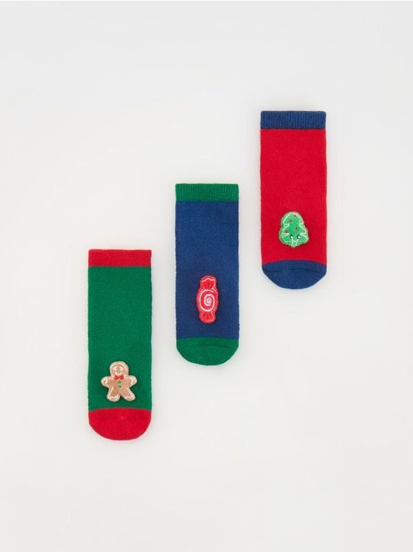 Reserved Reserved - ČARAPE ZA DJEČAKE - tamnozeleno