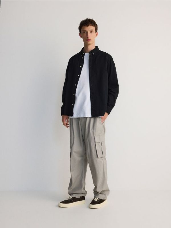 Reserved Reserved - Cargo hlače - light grey