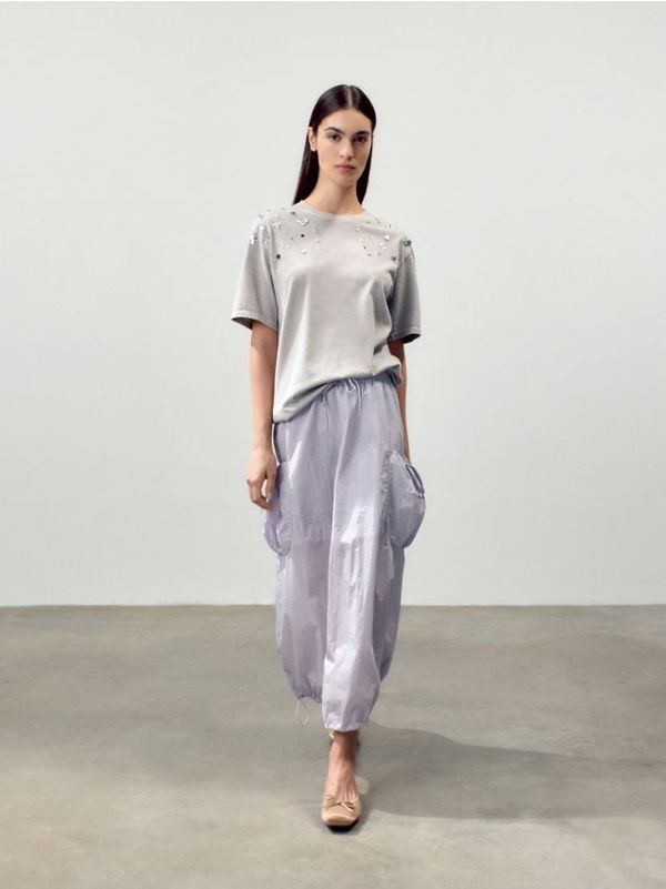 Reserved Reserved - Cargo suknja - pastelnoružičasto