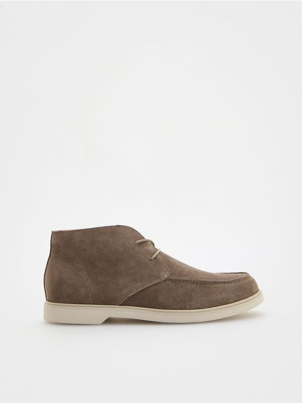 Reserved Reserved - Chelsea čizmice od umjetne brušene kože - bež