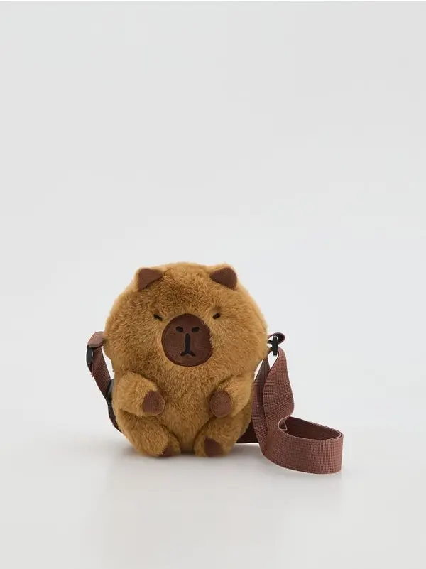 Reserved Reserved - CHILDREN`S HANDBAG - zlatnosmeđe