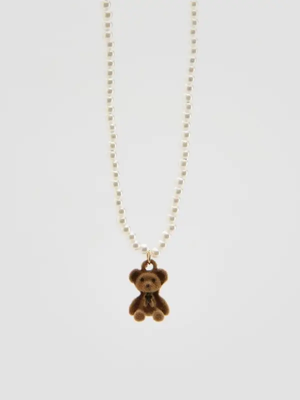 Reserved Reserved - CHILDREN`S NECKLACE - bijela