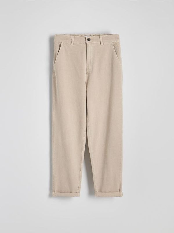 Reserved Reserved - Chino hlače s visokim udjelom pamuka - bež