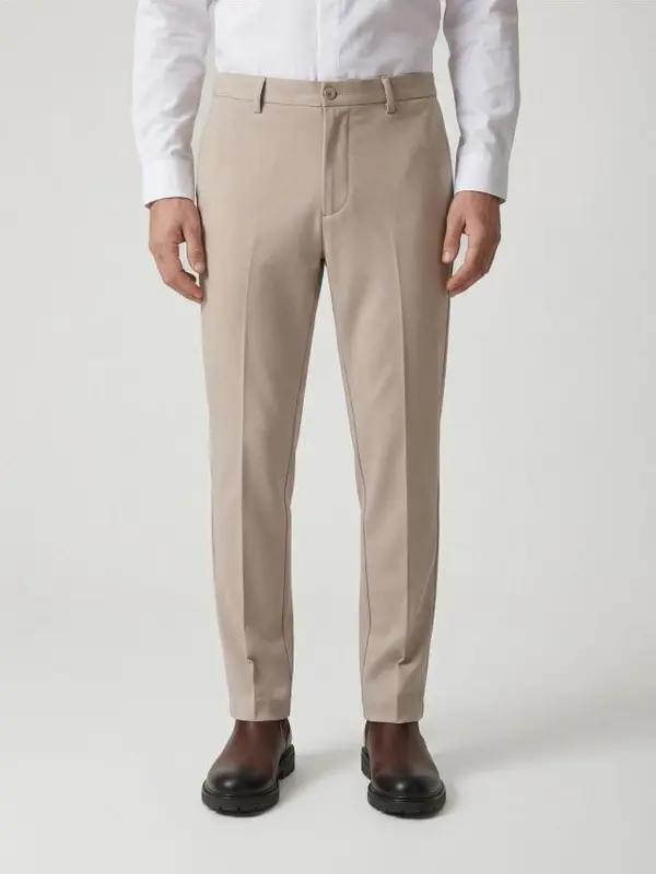 Reserved Reserved - Chino slim fit hlače - bež