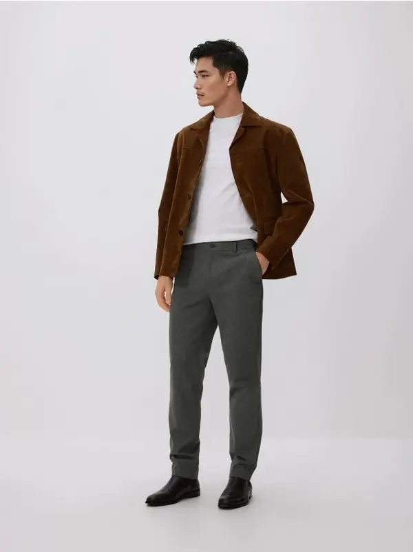 Reserved Reserved - Chino slim fit hlače - svjetlozeleno